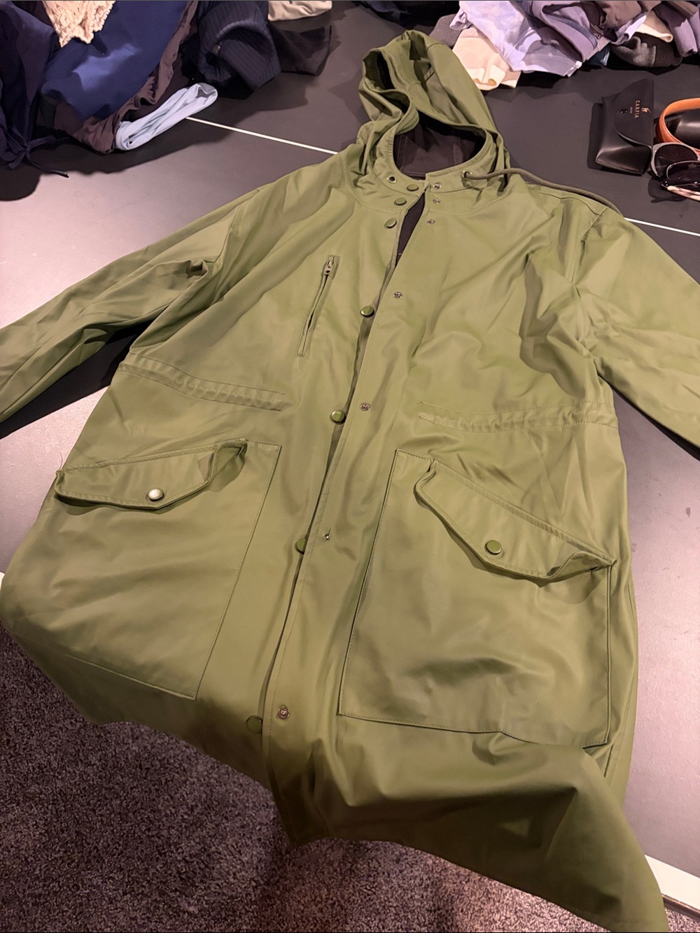 Zara green long jacket